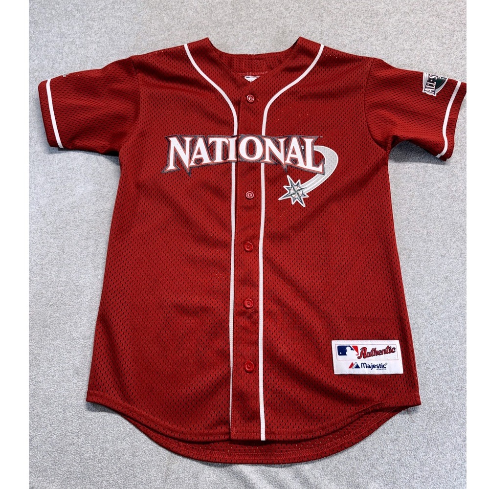 Vintage 2001 Jeff Bagwell #5 MLB All-Star Game Authentic Kids Jersey NL XL - Picture 1 of 13